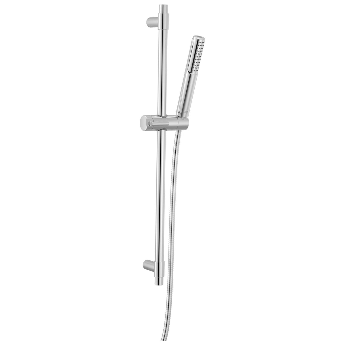 DELTA® 51537-PR 2-Setting Shower, 1-Function Shower Head, 1.75 gpm Flow Rate, 60 to 82 in L Hose, 1/2 in - 14 Male NPSM Connection, Lumicoat® Chrome, Yes, Import