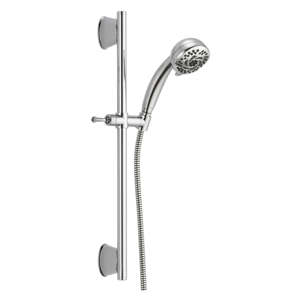 DELTA® Hand Shower, 3-5/8 in Dia 5 Shower Head, 2 gpm Flow Rate, 82 in L Hose, 1/2 in Connection, Import