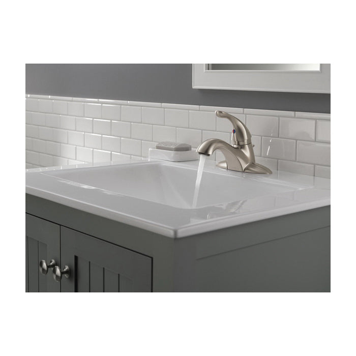 DELTA® 520 Classic Centerset Lavatory Faucet, DELTA® Classic Centerset Lavatory Faucet, 1 Handles, 50/50 Pop-Up Drain, 1.2 gpm Flow Rate