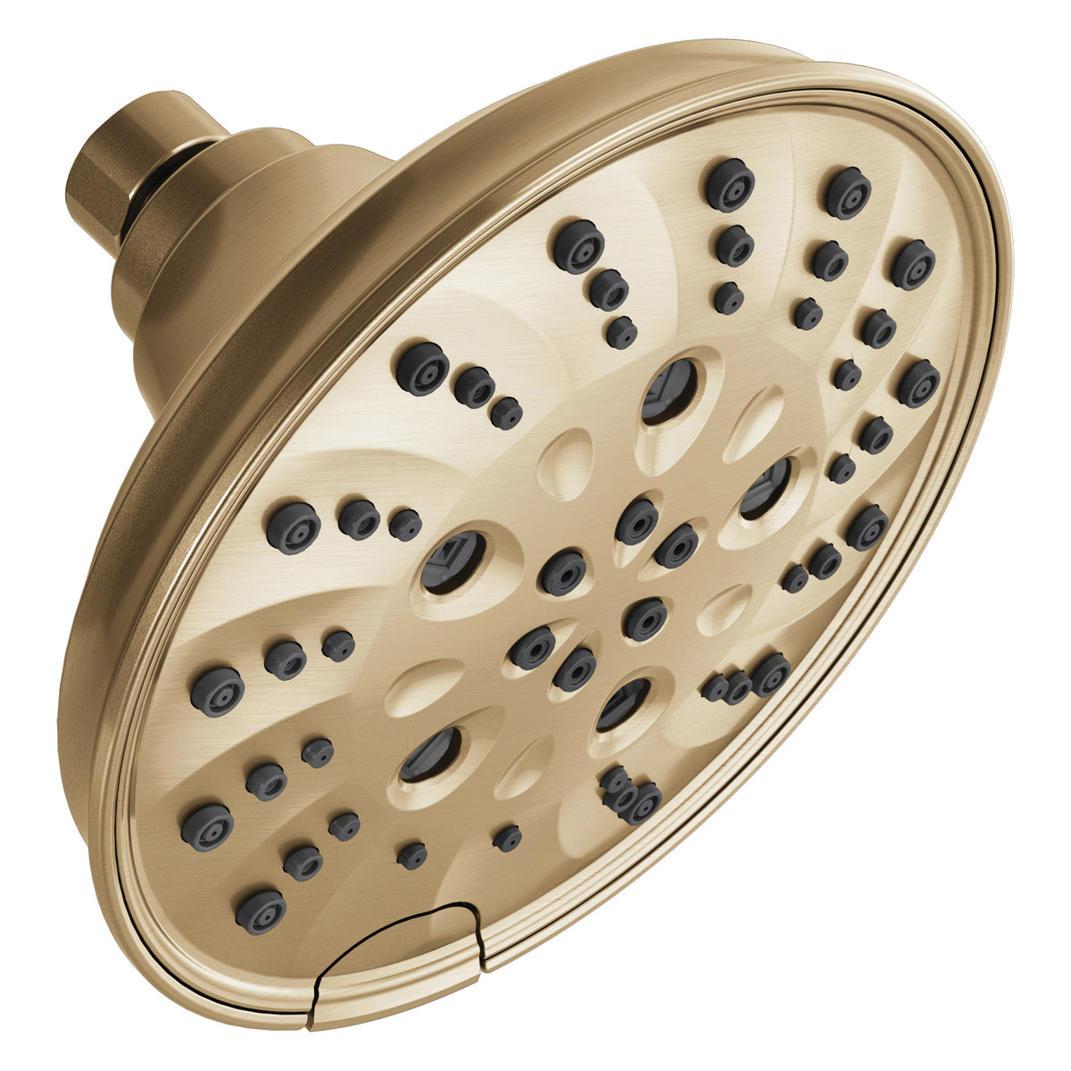 DELTA® 52669-CZ Universal Traditional Raincan Shower Head, 1.75 gpm Maximum, 5 Sprays, 6 in Dia x 4 in H Head, Import