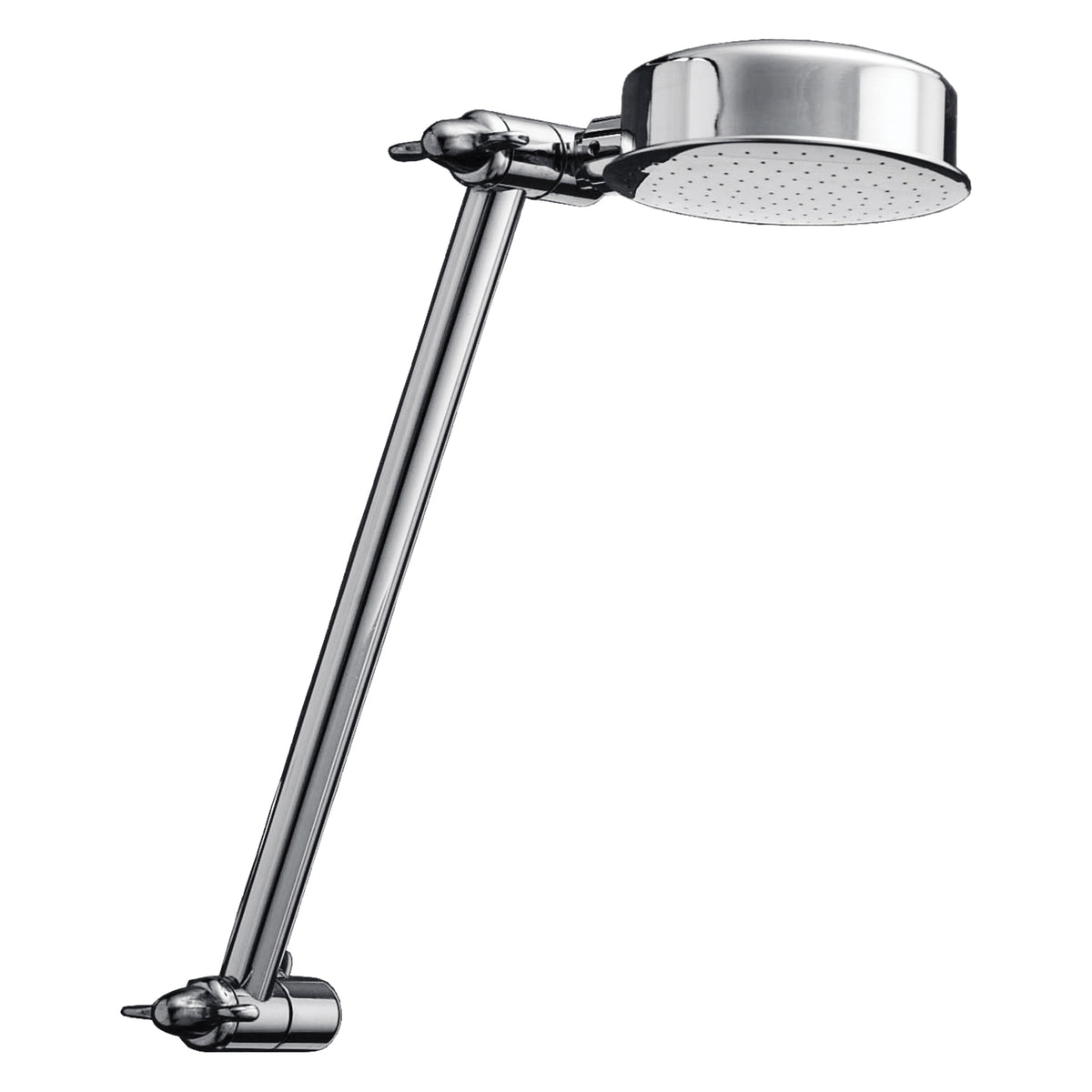 Raincan Shower Head with Adjustable Arm - Wall Mount