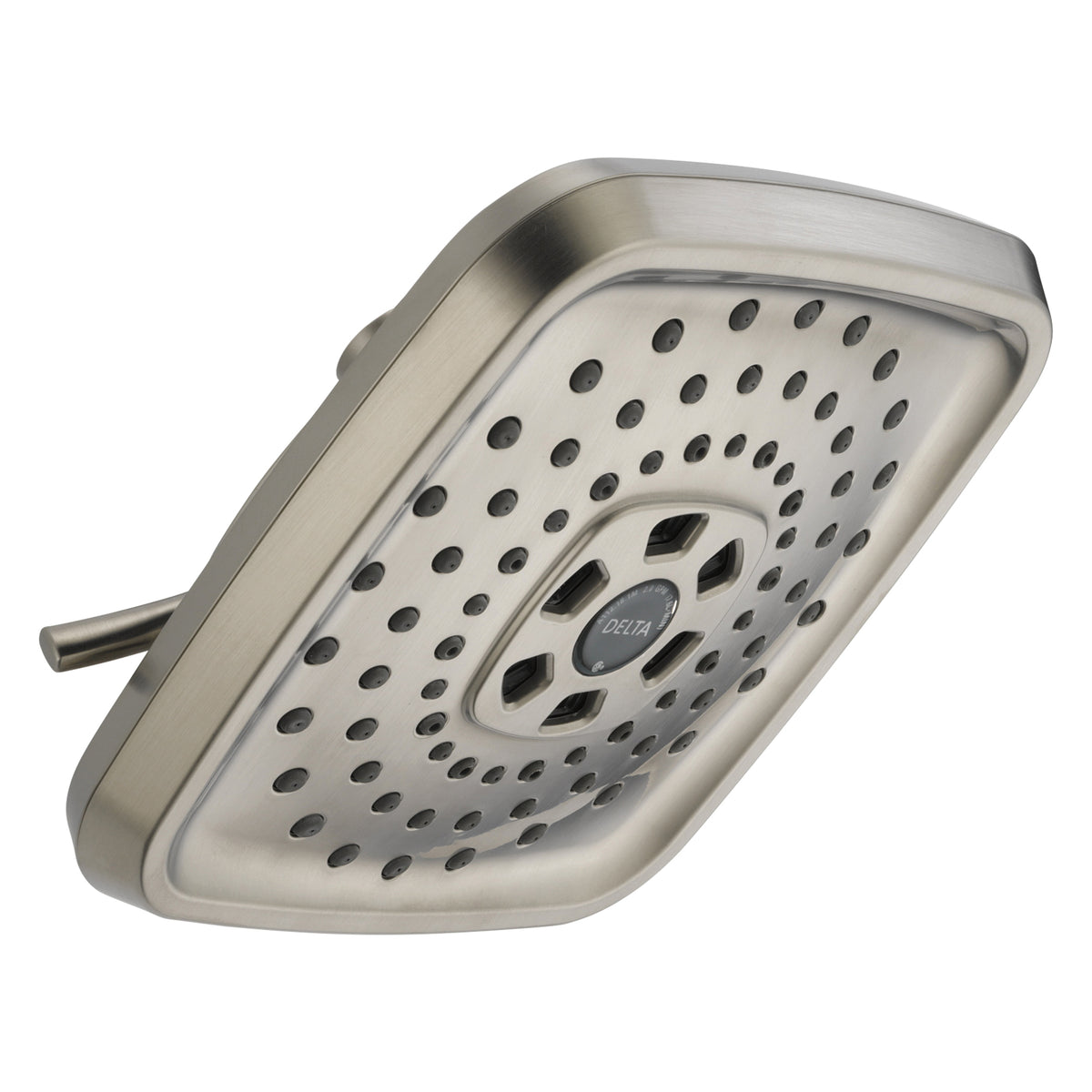 DELTA® 52690-SS Tesla® Universal Shower Head, 2 gpm Min, 3 Sprays, Wall Mount, 7-5/8 x 3-7/16 in Head, Import