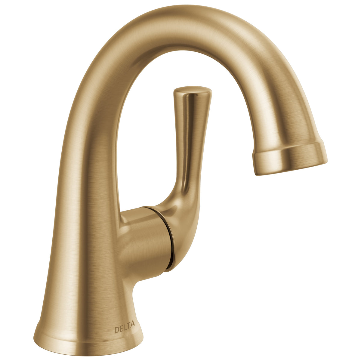 DELTA® 533LF-CZMPU Kayra™ Single-Handle Bathroom Faucet, 1.2 gpm Flow Rate, 4-1/4 in H Spout, 1 Handles, Pop-Up Drain, 1, 3 Faucet Holes, Champagne Bronze, Function: Lavatory