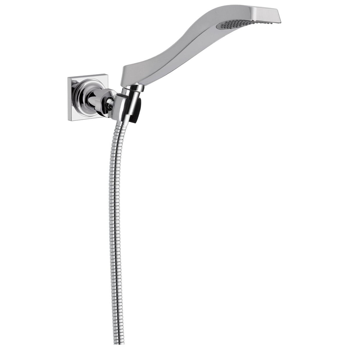 DELTA® 55051 Dryden™ Premium Wall Mount Hand Shower, 1-Function Shower Head, 2 gpm Flow Rate, 60 to 82 in L Hose, Polished Chrome, Import