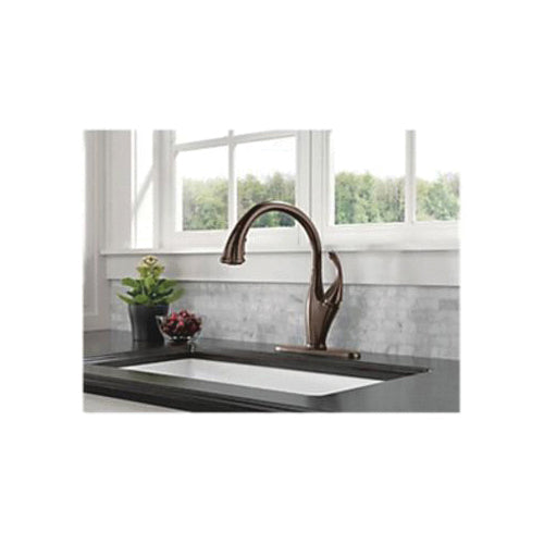 DELTA® Commercial, 5-1/4 in H Spout, 1 Handles, Pop-Up Drain, 1 Faucet Holes, Function: Traditional, Vero®, 1.2 gpm