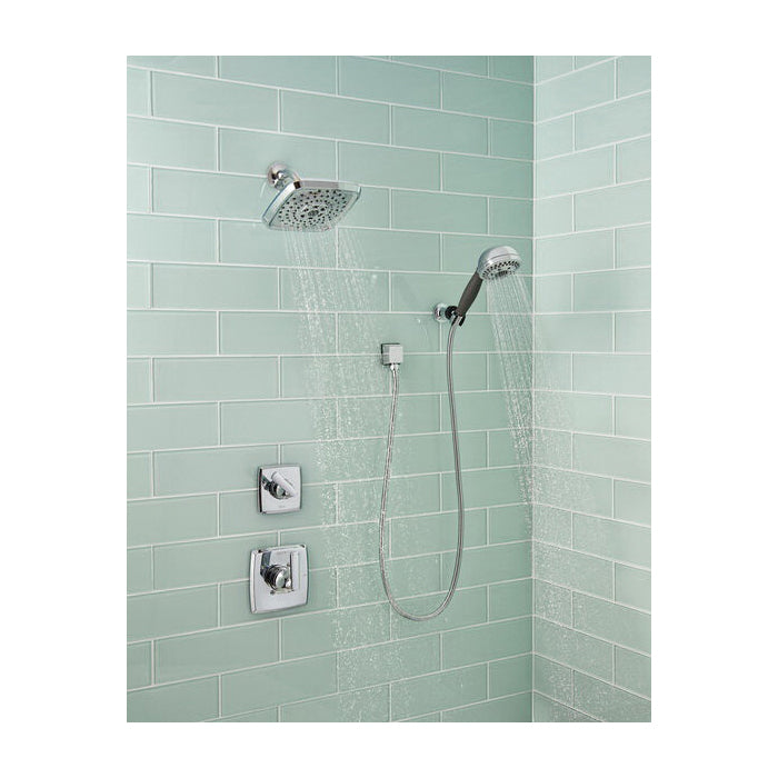 DELTA® Wall Mount Hand Shower, 3 in Dia 5 Shower Head, 2 gpm Flow Rate, 60 in L Hose, 1/2 in Female Connection, Import