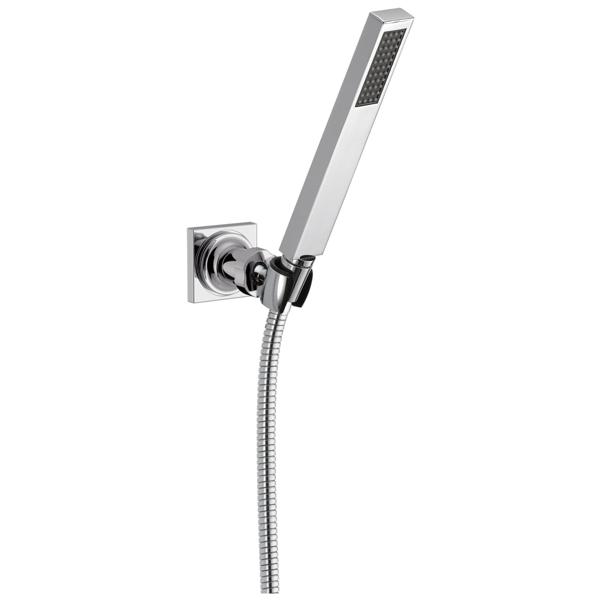 DELTA® 55530 Vero® Premium Wall Mount Hand Shower, 1-Function Shower Head, 2 gpm Flow Rate, 69 in L Hose, 1/2-14 NPSM Connection, Polished Chrome, Import