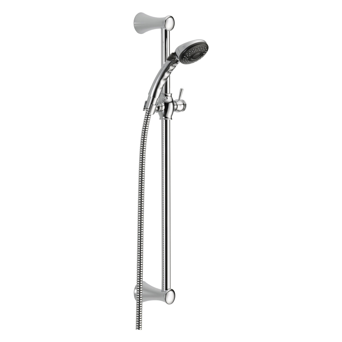 DELTA® 57011 Hand Shower, 2-Function Shower Head, 2 gpm, 69 in L Hose, Polished Chrome, Import