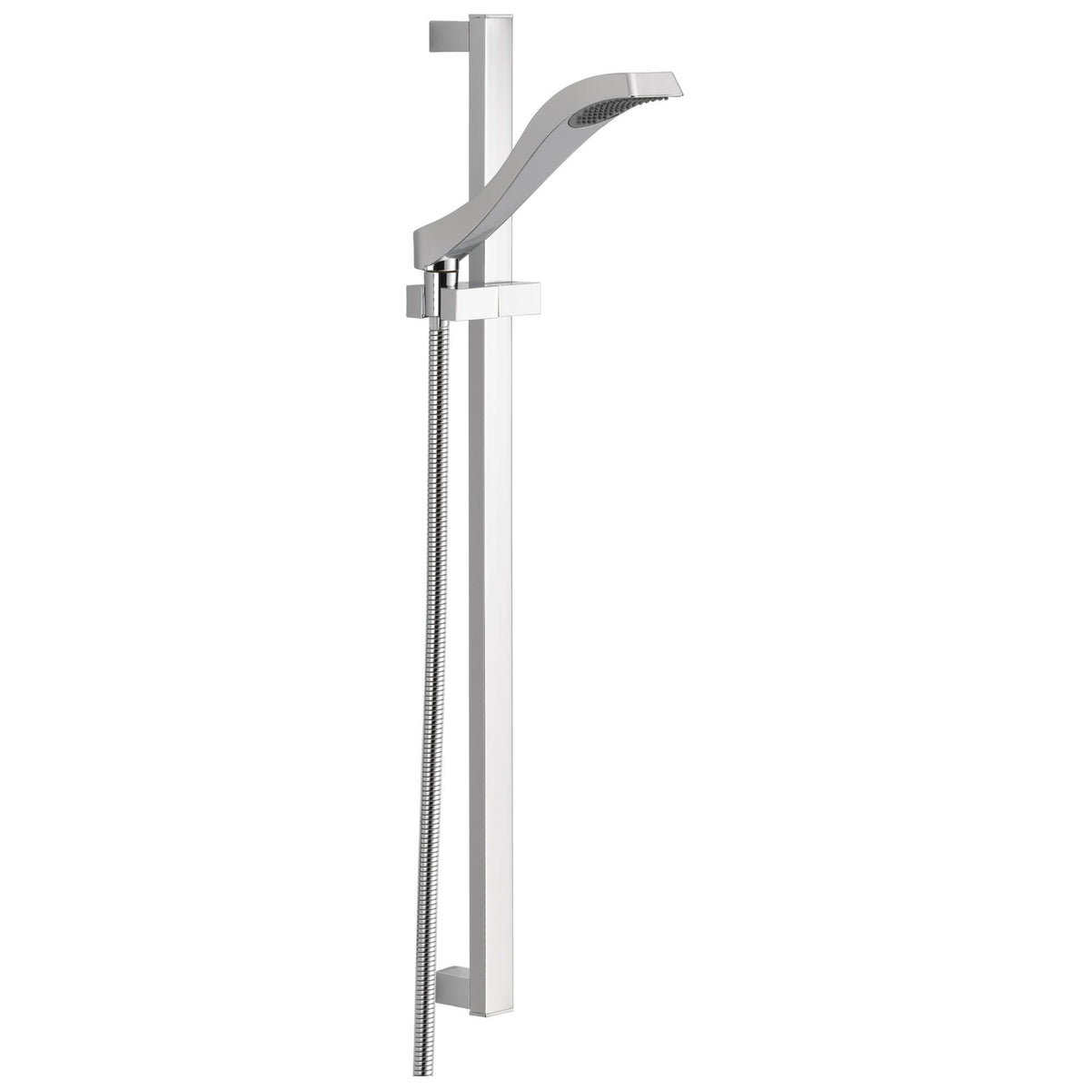 DELTA® 57051 Dryden™ Premium Hand Shower, 1-Function Shower Head, 2 gpm Flow Rate, 60 to 82 in L Hose, 1/2-14 Male NPSM Connection, Polished Chrome, Import