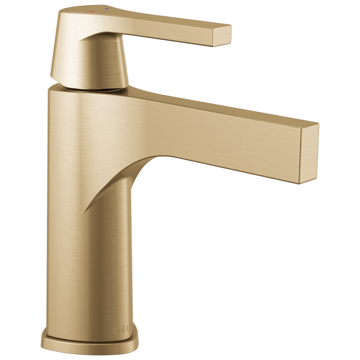 DELTA® Zura™ Bathroom Faucet, 1.2 gpm Flow Rate, 4-11/16 in H Spout, 1 Handles, Metal Pop-Up Drain, 3 Faucet Holes, Function: Traditional