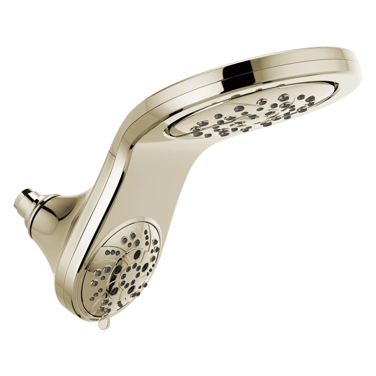 DELTA® HydroRain 2-in-1 Shower, 8 in Dia Shower Head, 1.75 gpm Flow Rate, Full Body/Full Body With Massage/H2OKinetic®/Massage/Pause Spray, Import