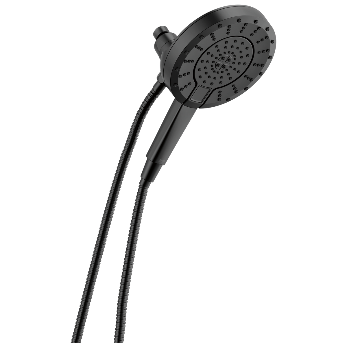 DELTA® 58596-BL-PK In2ition 5-Setting Hand Shower, 6-3/4 in Dia 5-Function Shower Head, 1.75 gpm Flow Rate, 60 to 80 in L Hose, 1/2 in IPS Connection, Matte Black, No, Import
