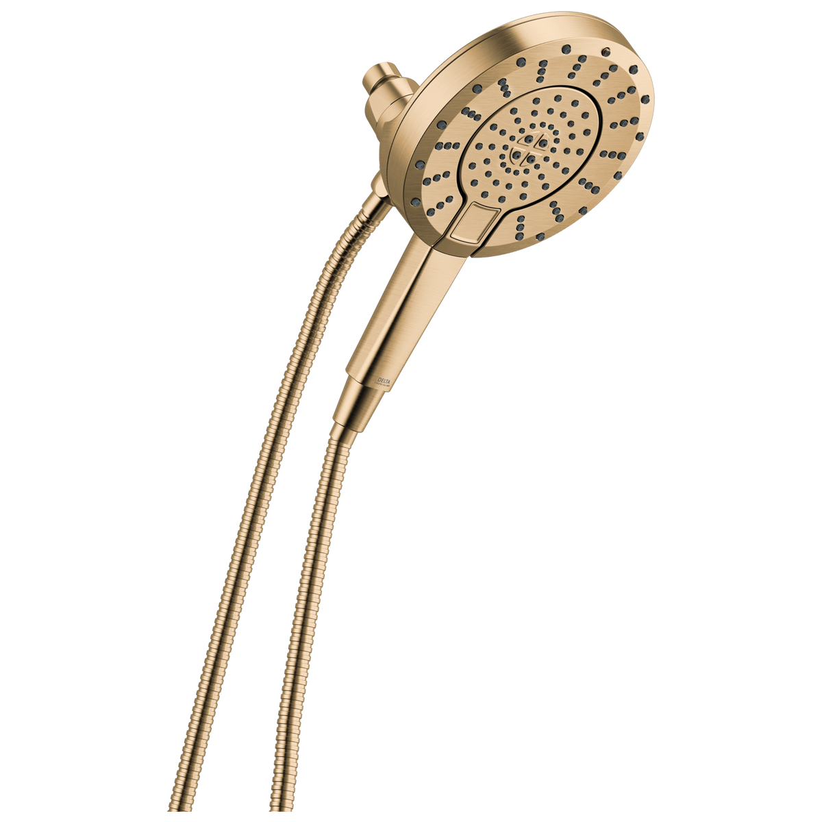 DELTA® 58596-CZ-PK In2ition 5-Setting Hand Shower, 6-3/4 in Dia 5-Function Shower Head, 1.75 gpm Flow Rate, 60 to 80 in L Hose, 1/2 in IPS Connection, Champagne Bronze, No, Import