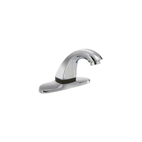 Commercial 591-PALGHDF-HW 590HDF HDF® Touchless Lavatory Faucet With 4 in Cover Plate and Anti-Rotation Pin, Polished Chrome, 0.5 gpm Flow Rate