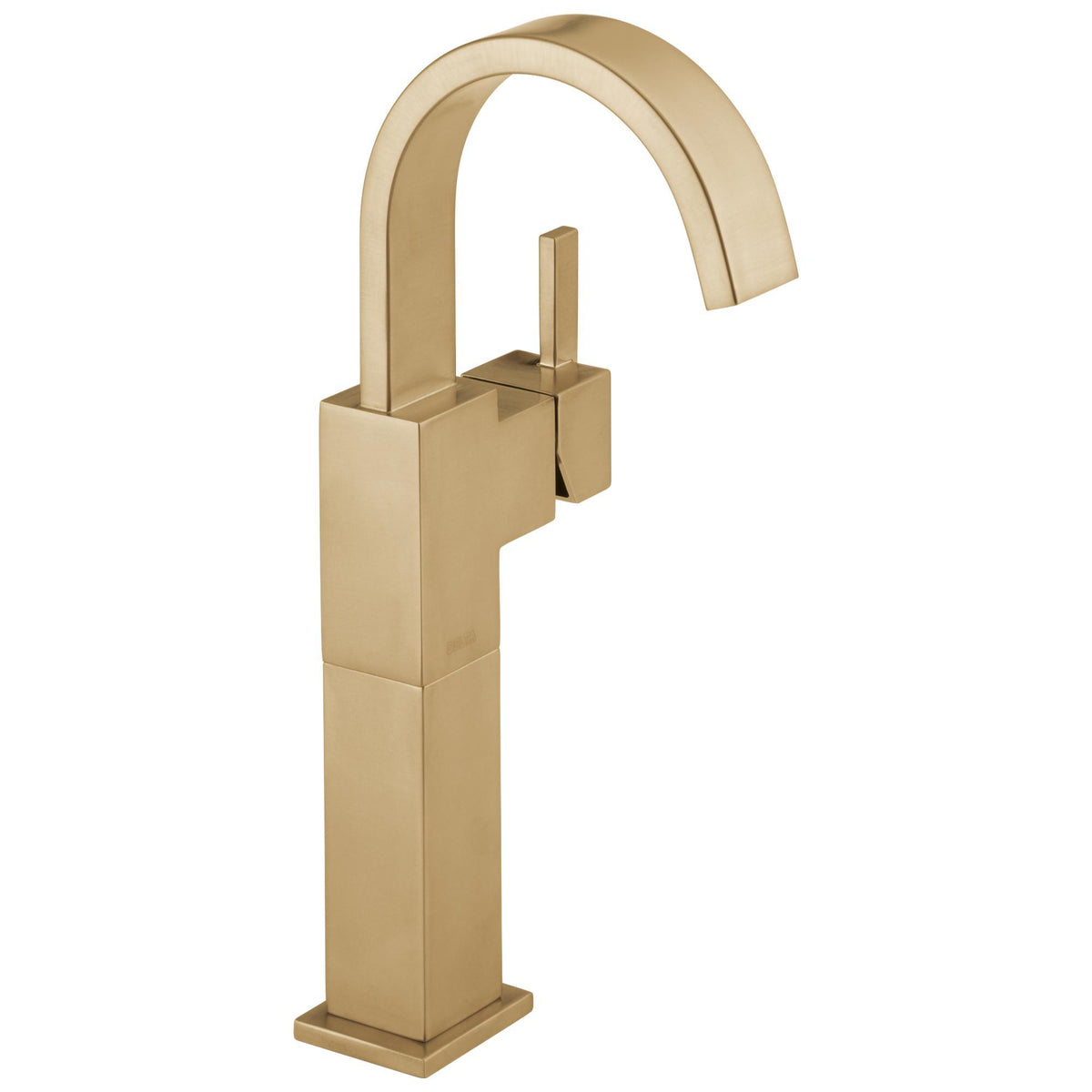 DELTA® 753LF-CZ Vero® Vessel Lavatory Faucet, Commercial, 4-25/32 in Spout, 9-9/32 in H Spout, Brilliance® Champagne Bronze, 1 Handle