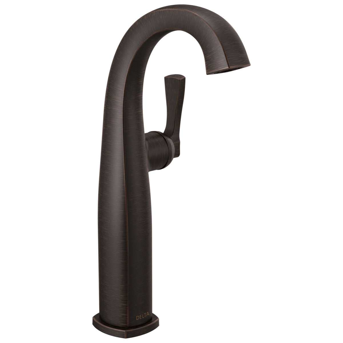 DELTA® 777-RB-DST Stryke® Single-Handle Bathroom Faucet, 1.2 gpm Flow Rate, 9-5/8 in H Spout, 1 Handles, 1 Faucet Holes, Venetian Bronze, Function: Lavatory