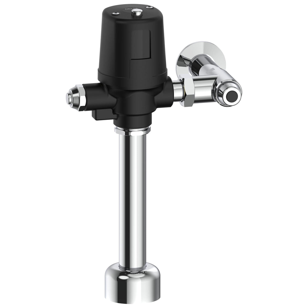 Commercial 81T201BTA-MMO-BL 81TBT TECK® Exposed Manual Mechanical Override Electronic Flush Valve, 6 V DC AA Alkaline Battery, 1.6 gpm Flush Rate, 1 in FNPT Inlet, 1-1/2 in Spud, 60 psi Pressure, Matte Black, Import
