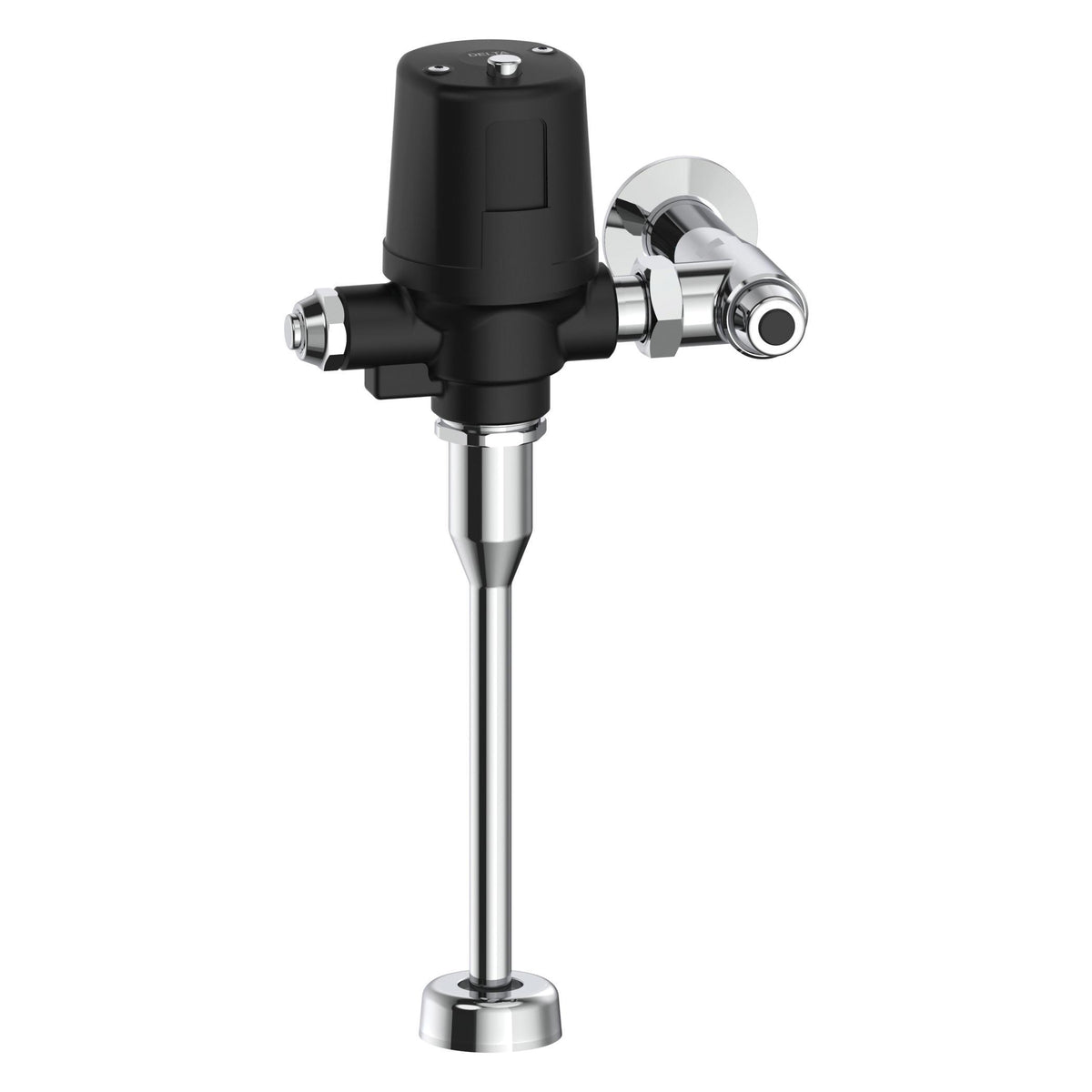Commercial 81T231BTA-MMO-BL 81TBT TECK® Exposed Manual Mechanical Override Electronic Flush Valve, 6 V DC AA Alkaline Battery, 1.5 gpm Flush Rate, 1 in FNPT Inlet, 3/4 in Spud, 60 psi Pressure, Matte Black