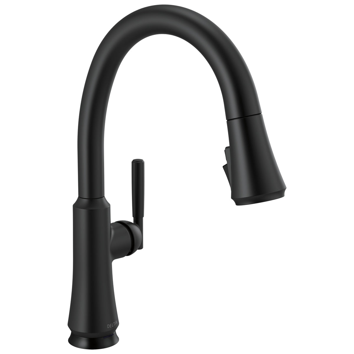 DELTA® 9179TL-BL-DST Coranto™ Touchless Kitchen Faucet, 1.8 gpm Flow Rate, Matte Black, 1 Handles, 1 Faucet Holes