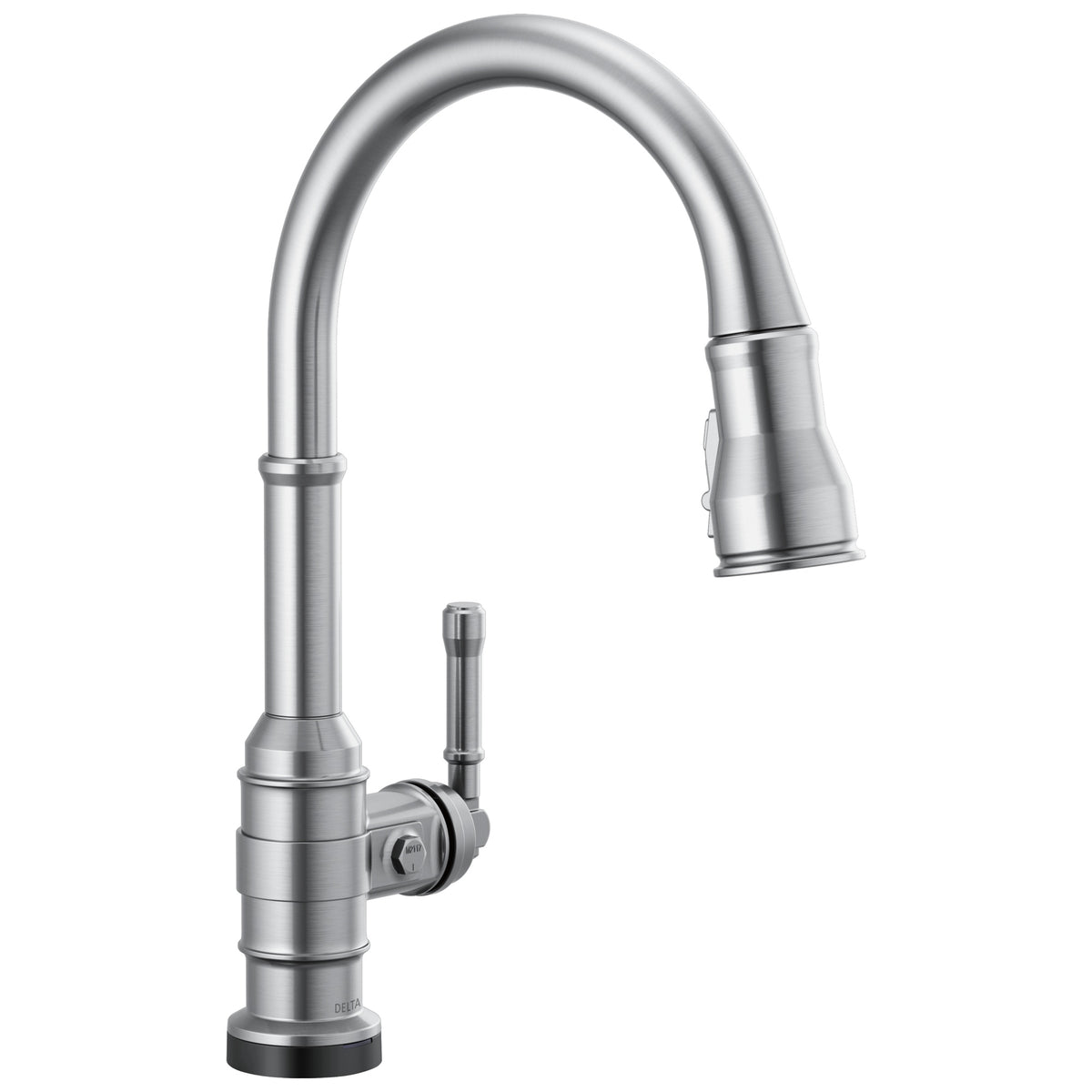 DELTA® 9190TL-AR-DST Broderick™, 1.8 gpm Flow Rate, Arctic Stainless, 1 Handles, 1 Faucet Holes, Domestic