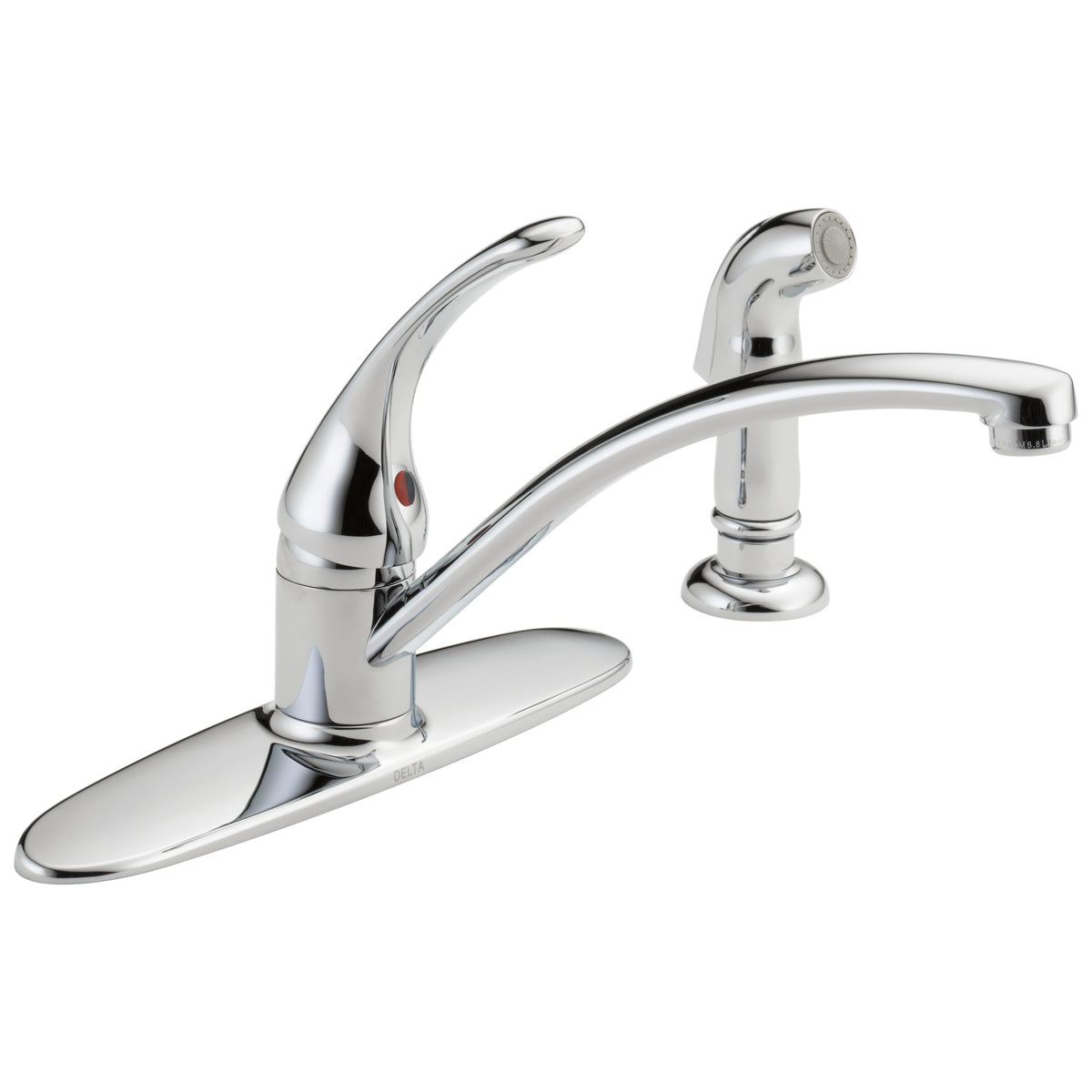 Foundations - Single Handle Kitchen Faucet - Polished Chrome