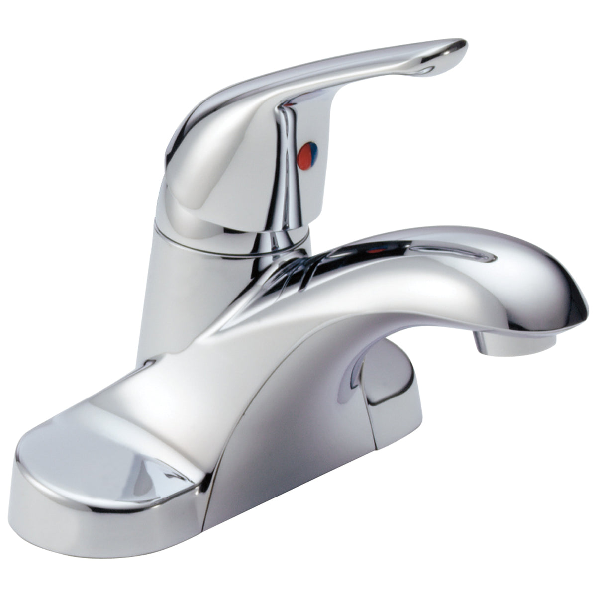 DELTA® B501LF Centerset Lavatory Faucet, Foundations®, Polished Chrome, 1 Handles, 1.5 gpm Flow Rate