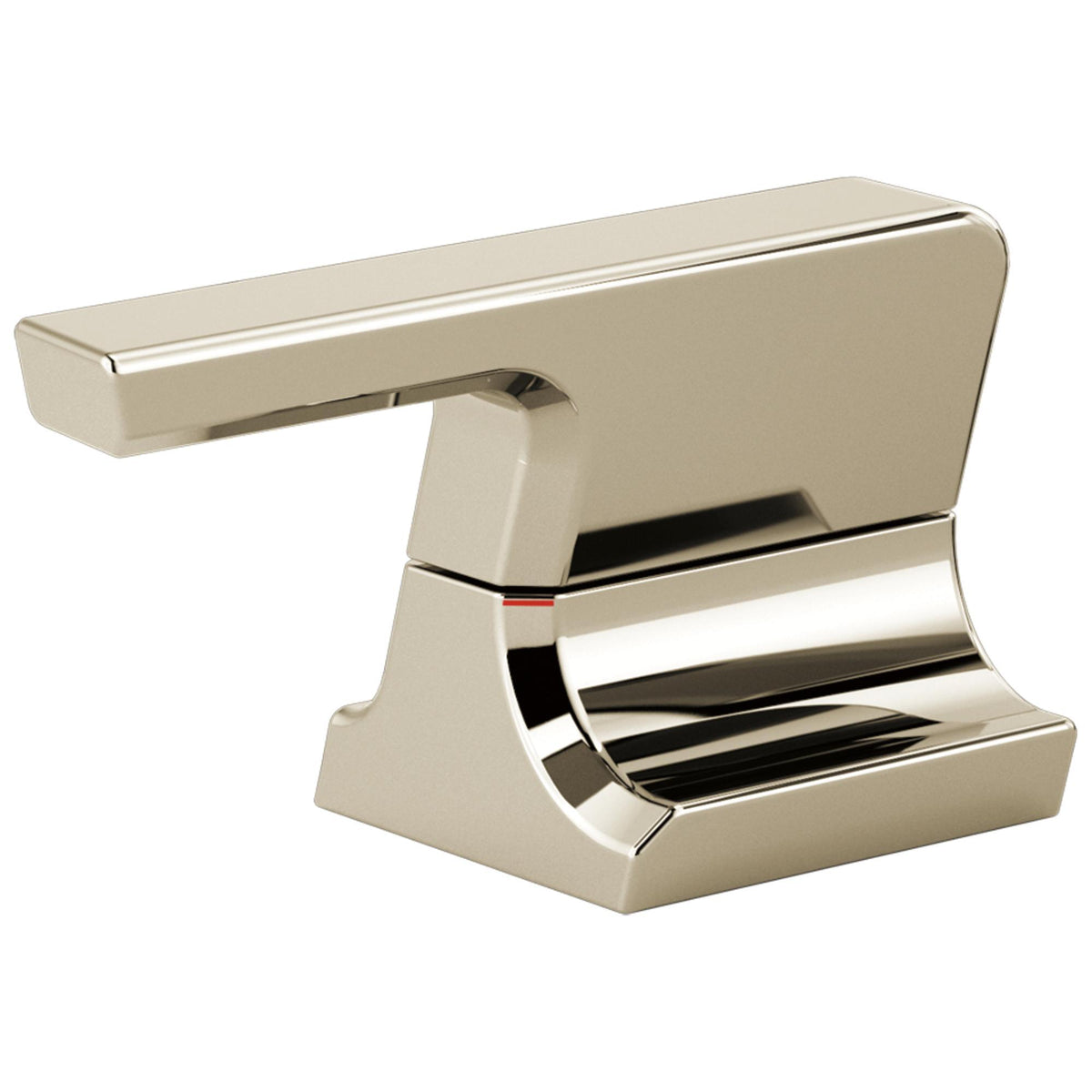 DELTA® H299PNPR Pivotal™ Two Lever Handle Set, For Use With Pivotal™ Model 3599LF-MPU 2-Handle Widespread Bathroom Faucet, Zinc, Lumicoat™ Polished Nickel, Import