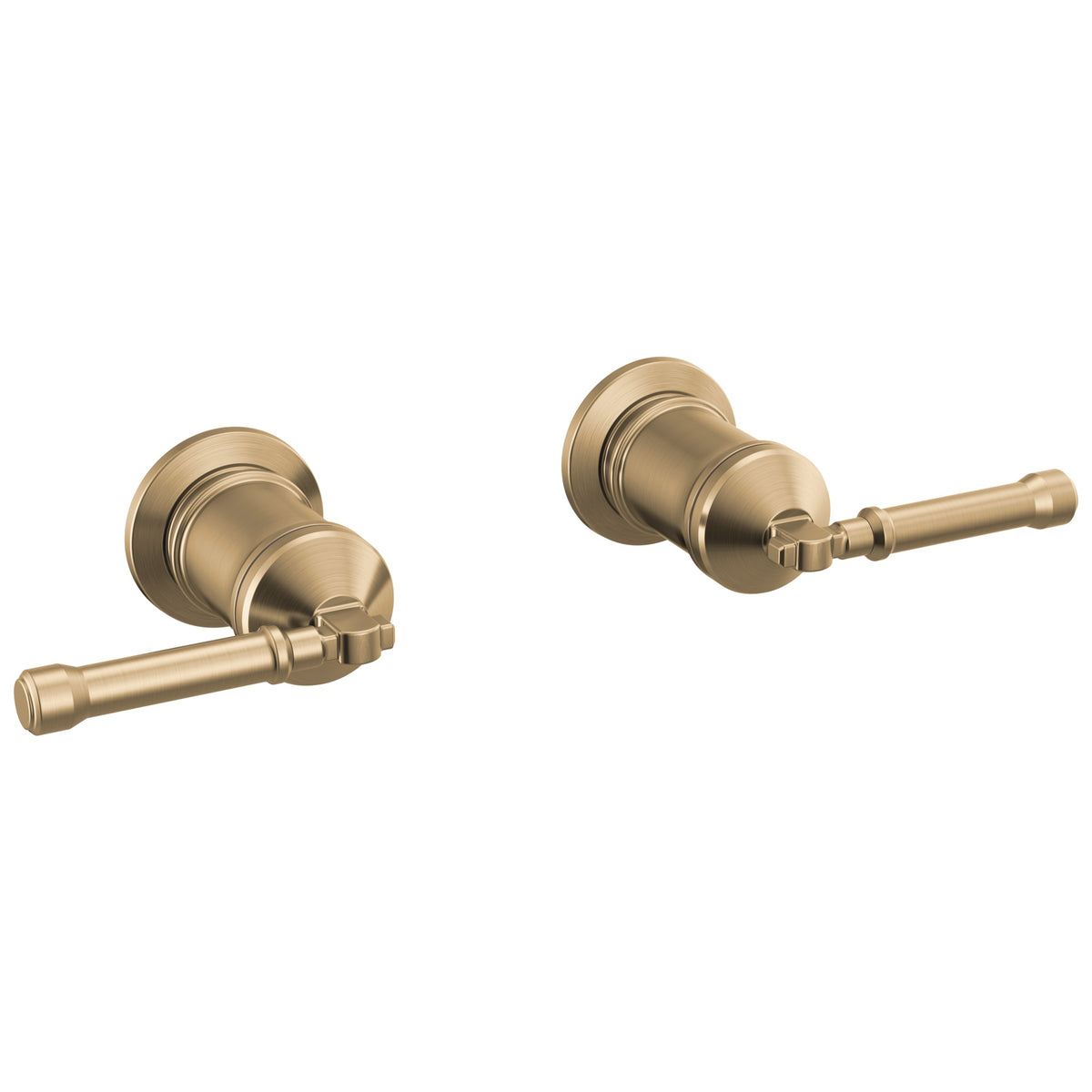DELTA® H583CZ-PR Single Faucet Handle Kit, For Use With Broderick® Bath Collection Wall Mount Tub Filler, Lever Handle, Zinc, Champagne Bronze, Import