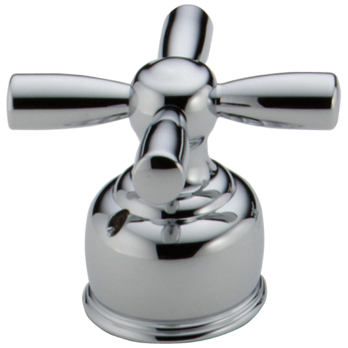 DELTA® H66 Cross Handle, For Use With Roman Tub Faucet, Metal, Polished Chrome, Domestic