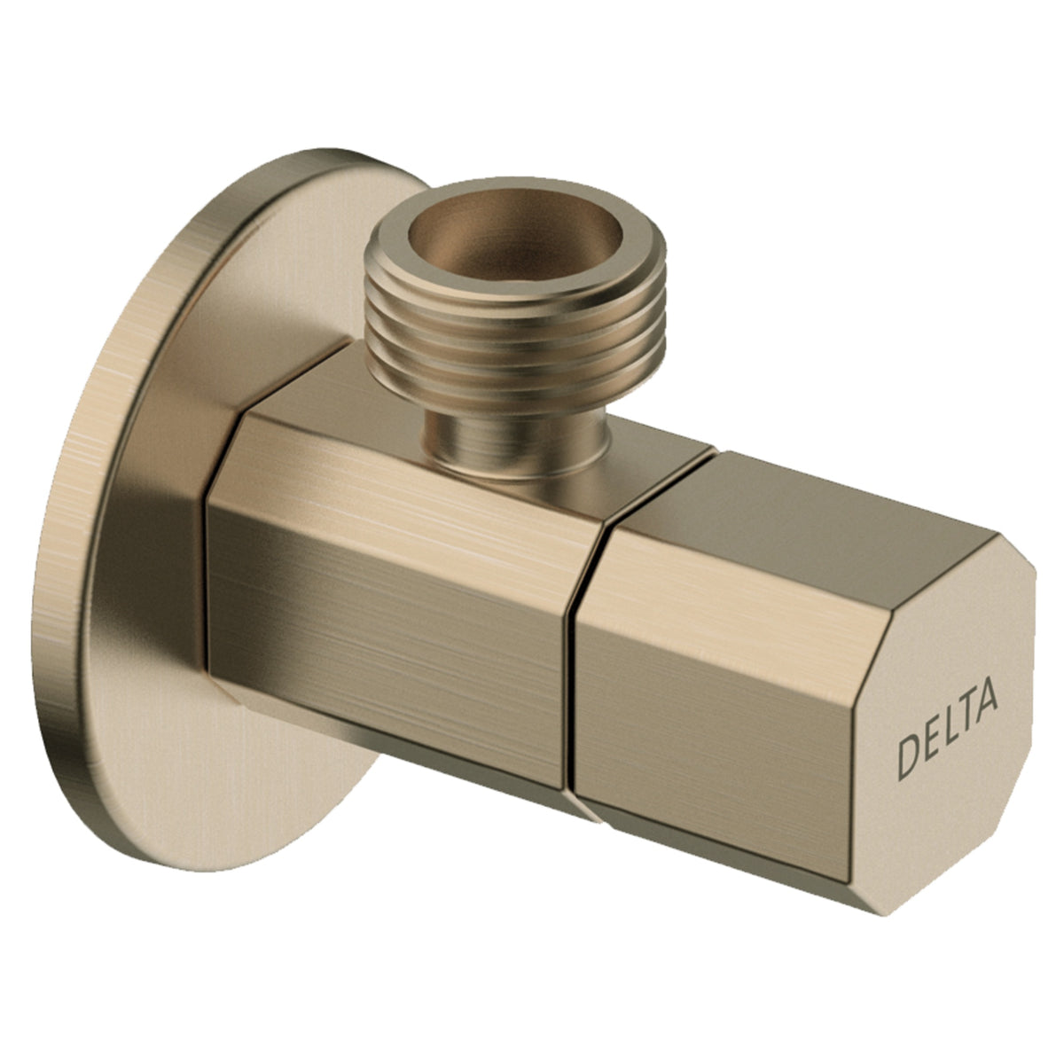 Rectangular Angle Valve with Flange - Brass Body - G1/2"