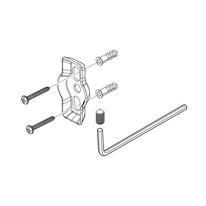 DELTA® RP100077 Mounting Bracket, For Use With Trinsic® 759 Towel Bar, Import
