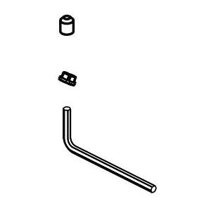 DELTA® Set Screw and Button, For Use With Stryke™ 14 Series T4776-FL/T47766-FL Single Lever Handle Freestanding Tub Filler Trim, Import