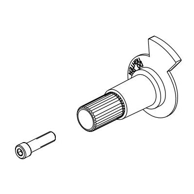 DELTA® RP100939 Dorval™ Temperature Knob and Screw, For Use With Dorval™ T27856/T27956 Traditional 2-Handle Monitor® 17 Series Valve Trim, Domestic