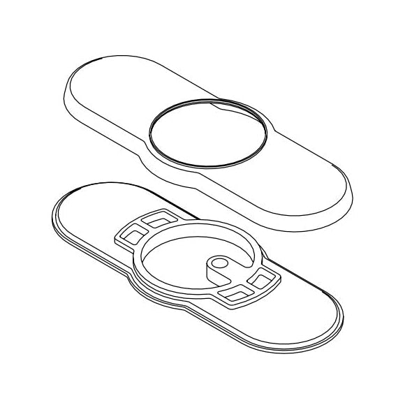 Kayra - 3-Hole Escutcheon with Gasket