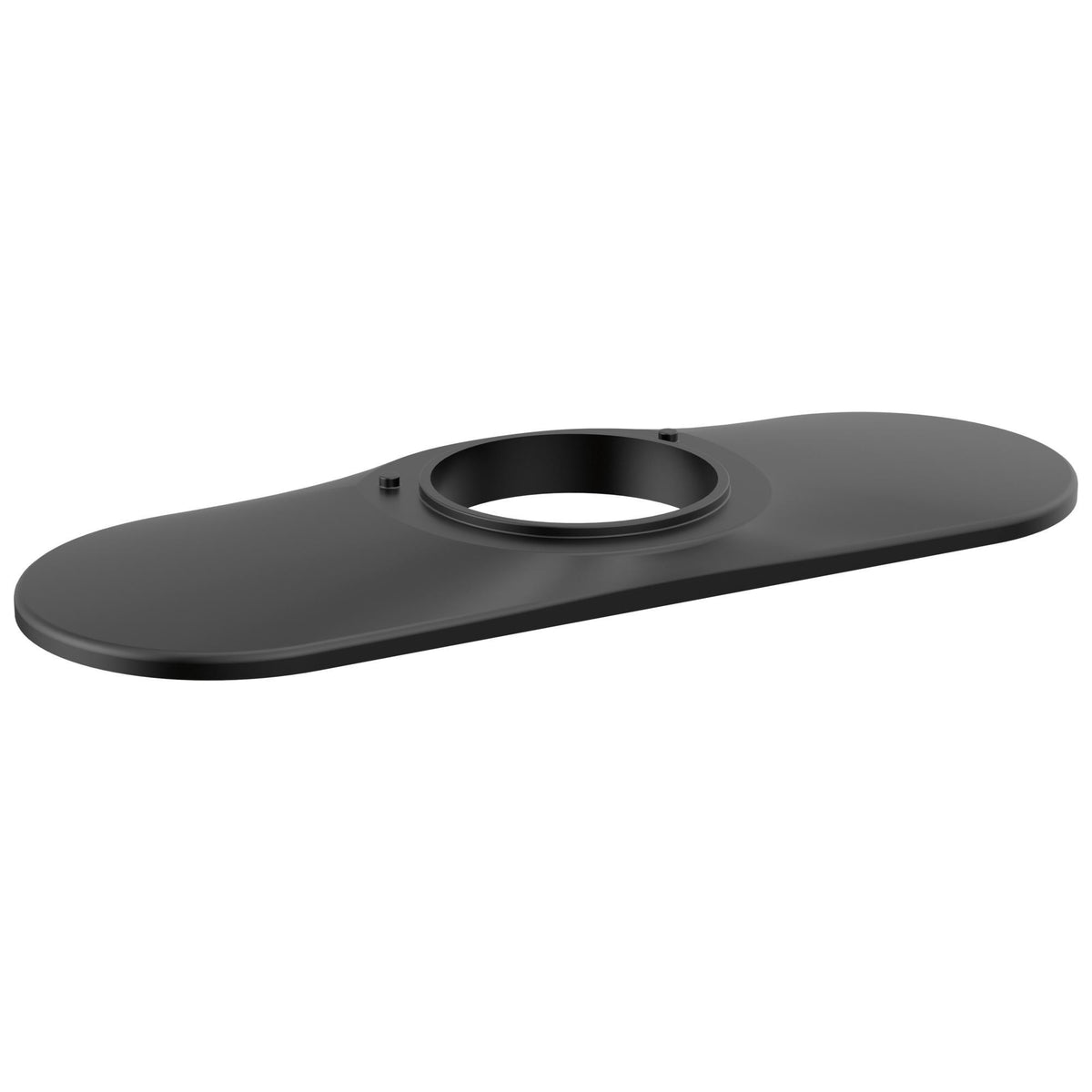 DELTA® RP101575BL Galeon™ Escutcheon, For Use With Kitchen Faucet, 2.13 in L x 6 in W x 0.31 in H, Matte Black, Import