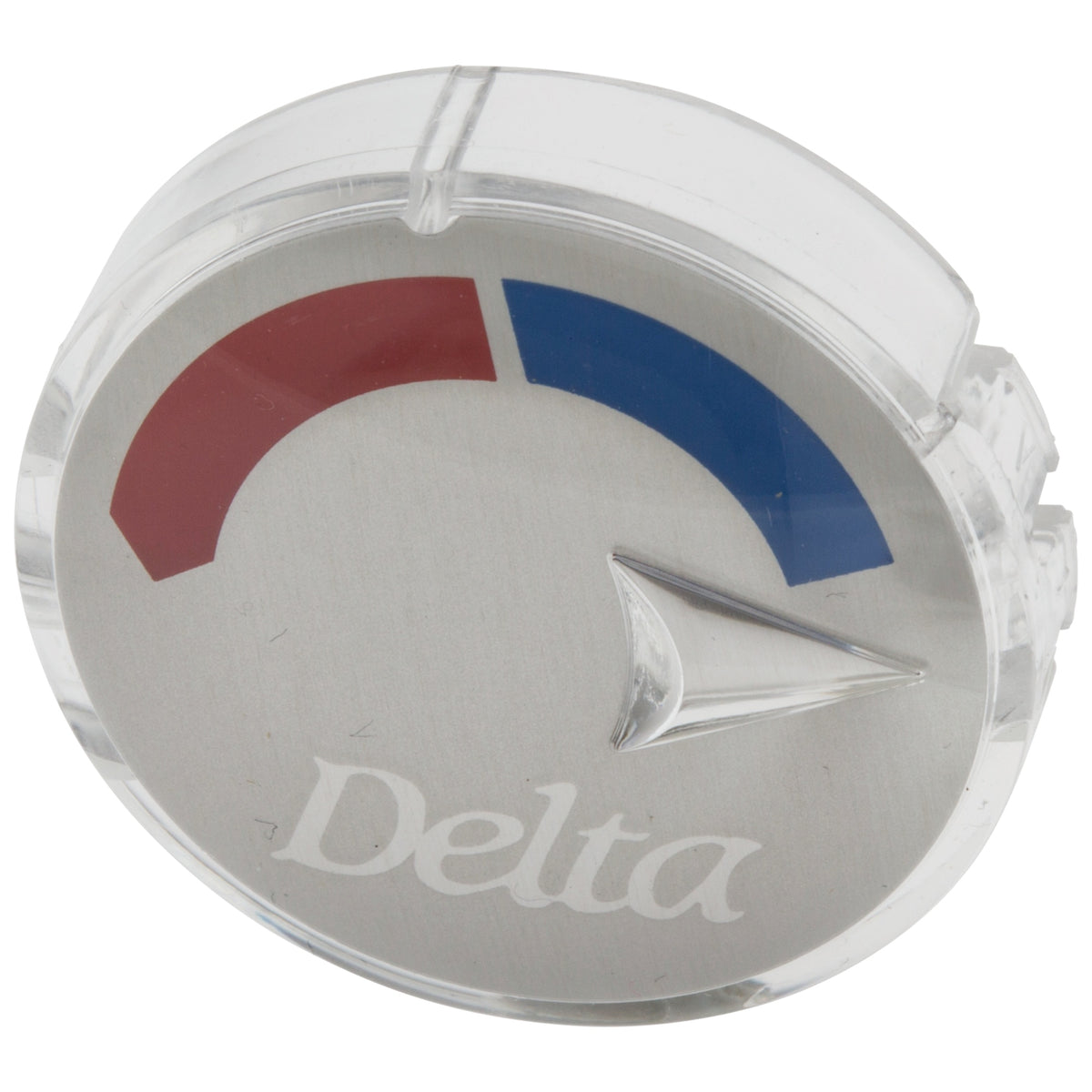 DELTA® RP20542PB Hot/Cold Indicator Button, For Use With 13 and 14 Series Tub and Shower Faucet, Polished Brass, Domestic