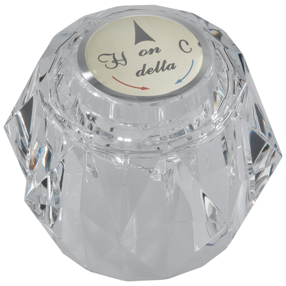 DELTA® RP2389 Knob Handle With Button and Set Screw, Acrylic