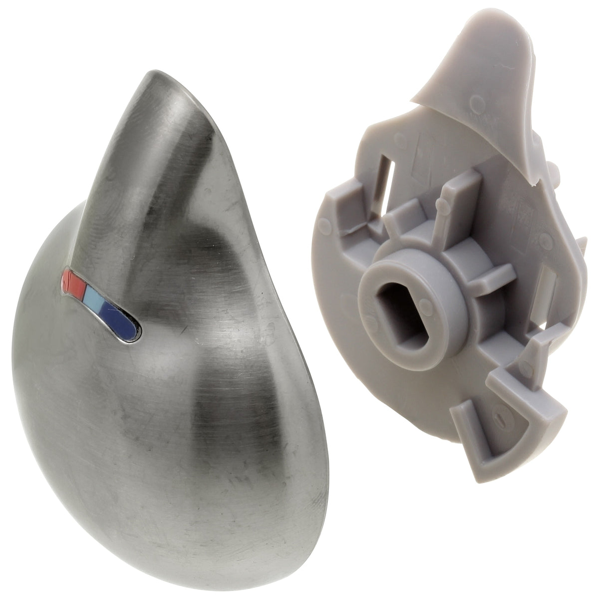 DELTA® RP28595SS Temperature Knob and Cover, For Use With 1700 Series Single Lever Handle Shower Faucet, Metal, Brilliance® Stainless Steel, Domestic