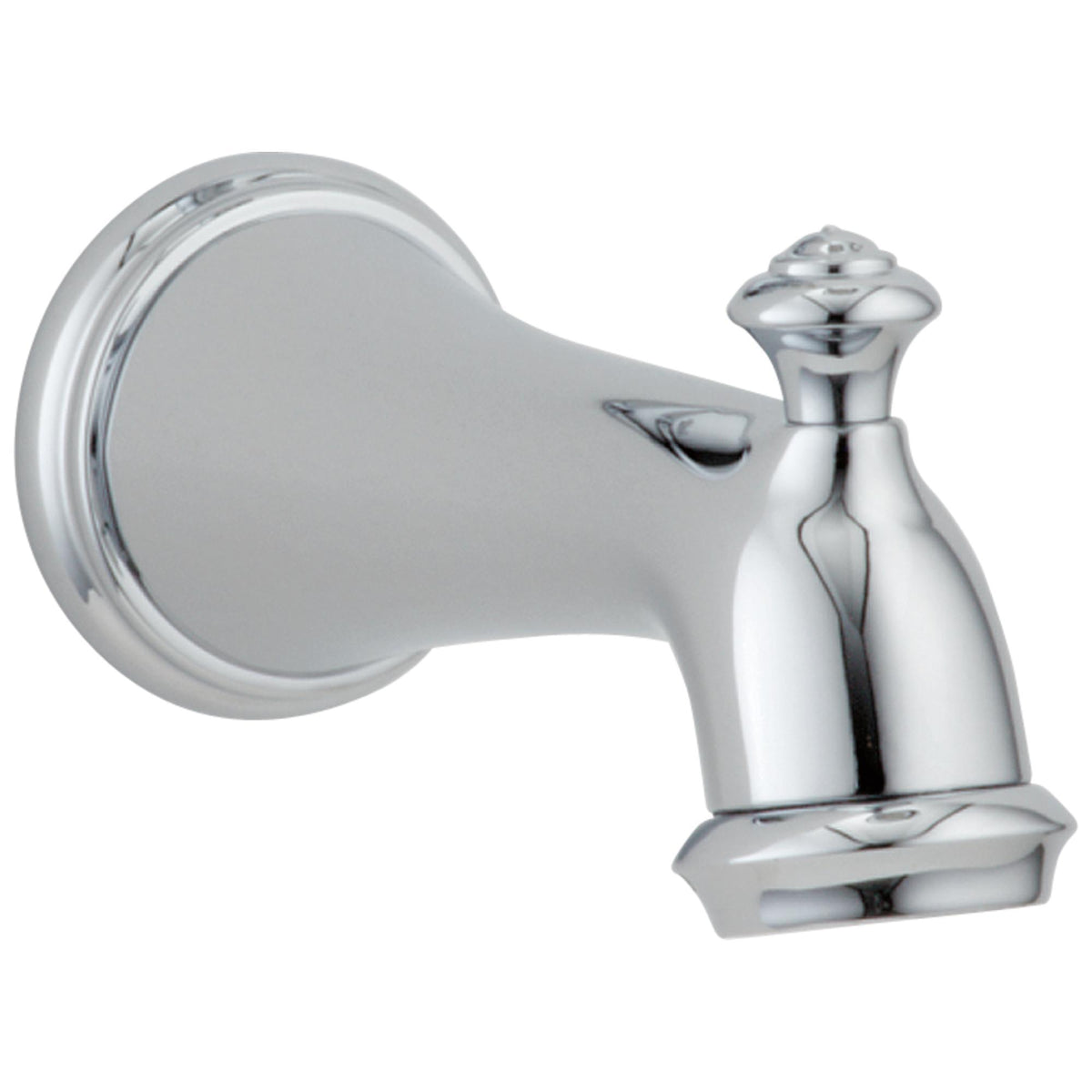 DELTA® RP34357 Pull-Up Diverter Tub Spout, 6-1/2 in L x 3-1/8 in H, For Use With Victorian® Tub and Shower Faucet, Polished Chrome, Import