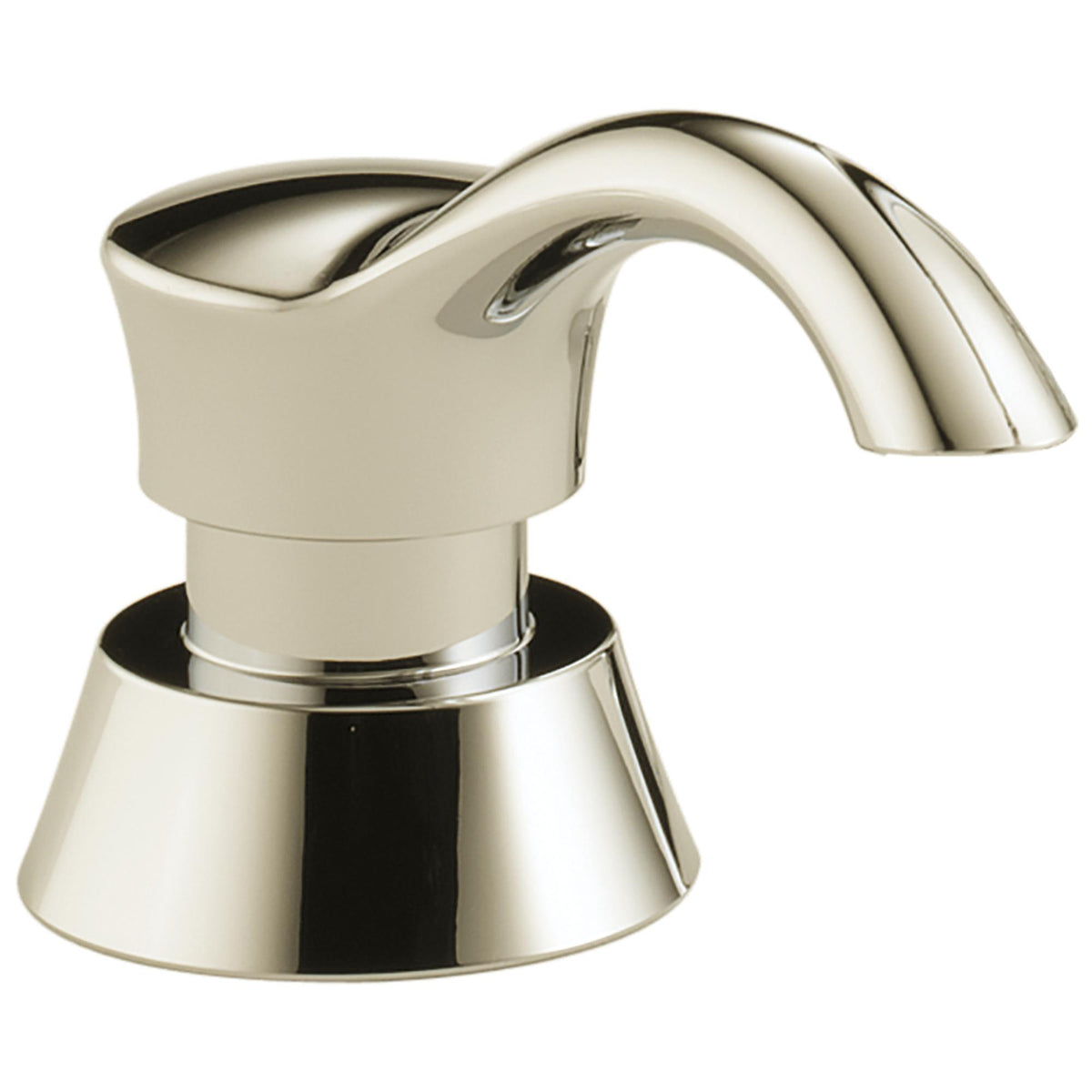 DELTA® RP50781PN Pilar® Traditional Soap/Lotion Dispenser, 13 oz Capacity, Deck Mount, ABS, Import