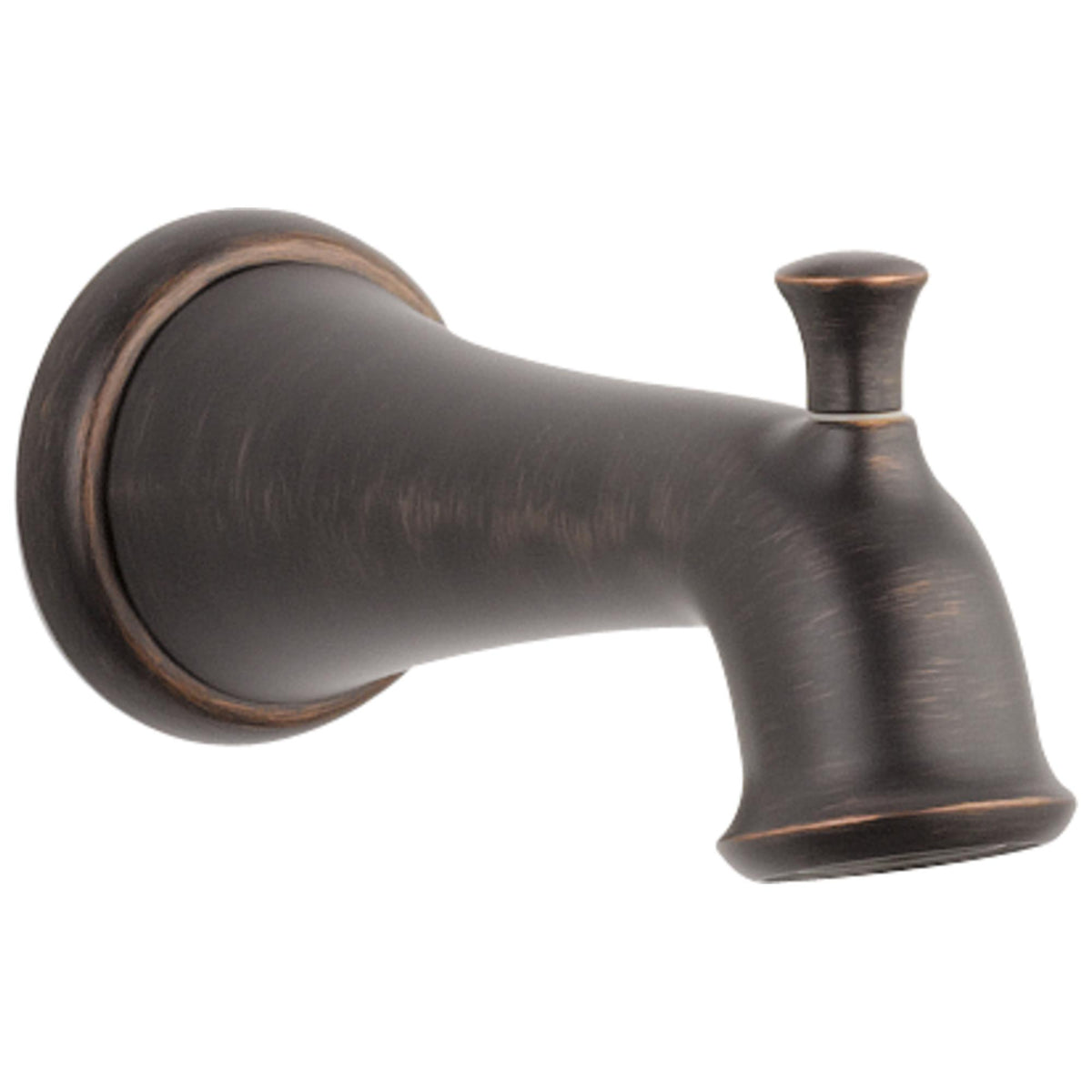 DELTA® RP52153RB Carlisle™ Tub Spout With Pull-Up Diverter, 1/2 in, For Use With Linden™ T14094 Monitor® 14 Series Valve Trim, 6-1/2 in Spout Reach, Venetian Bronze, Import
