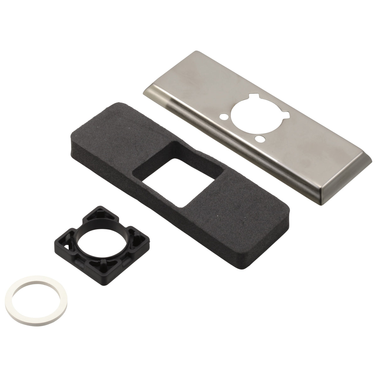 DELTA® RP61840SS Dryden Two Hole Escutcheon, Stainless Steel, Import