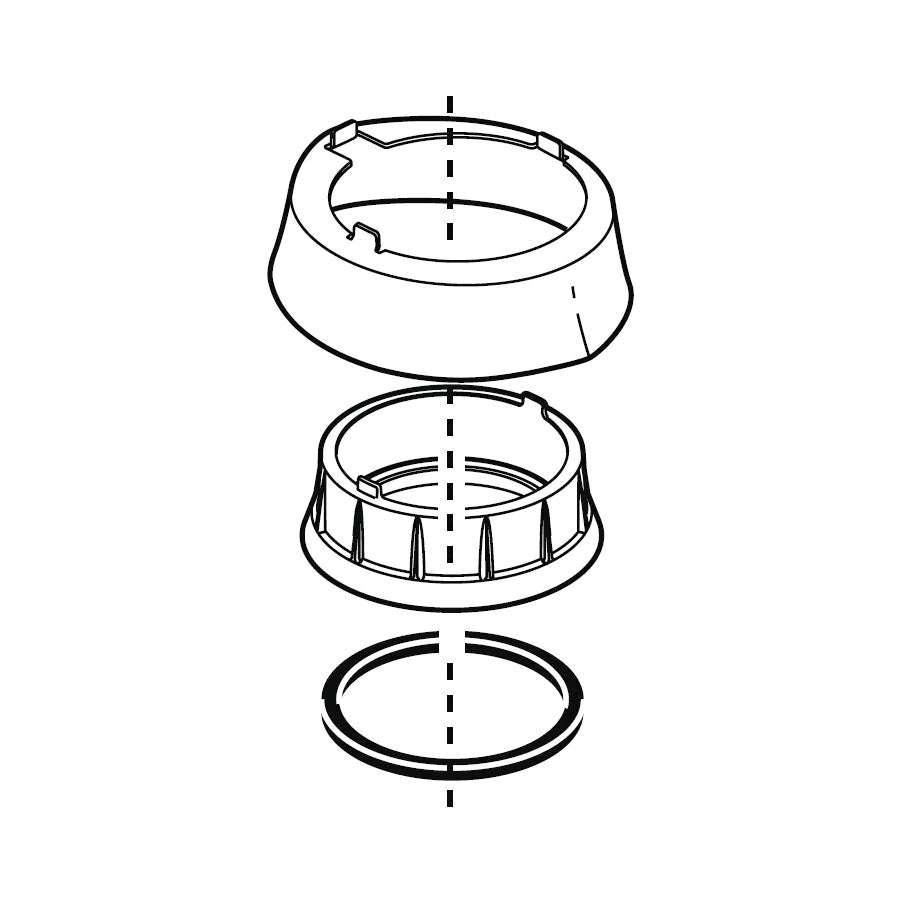 DELTA® RP62778SS Trim Ring, Linden, For Use With Model 4153-DST Kitchen Faucet, Metal, Brilliance® Stainless Steel, Import