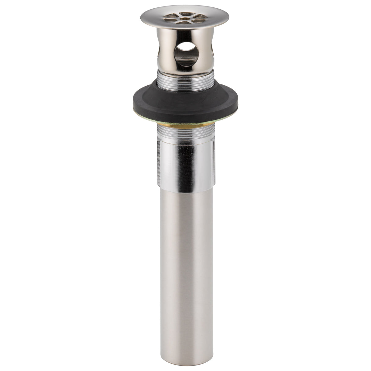 DELTA® RP6346SS Vessel Bathroom Grid Strainer with Overflow, Brass, Brilliance® Stainless Steel, Import