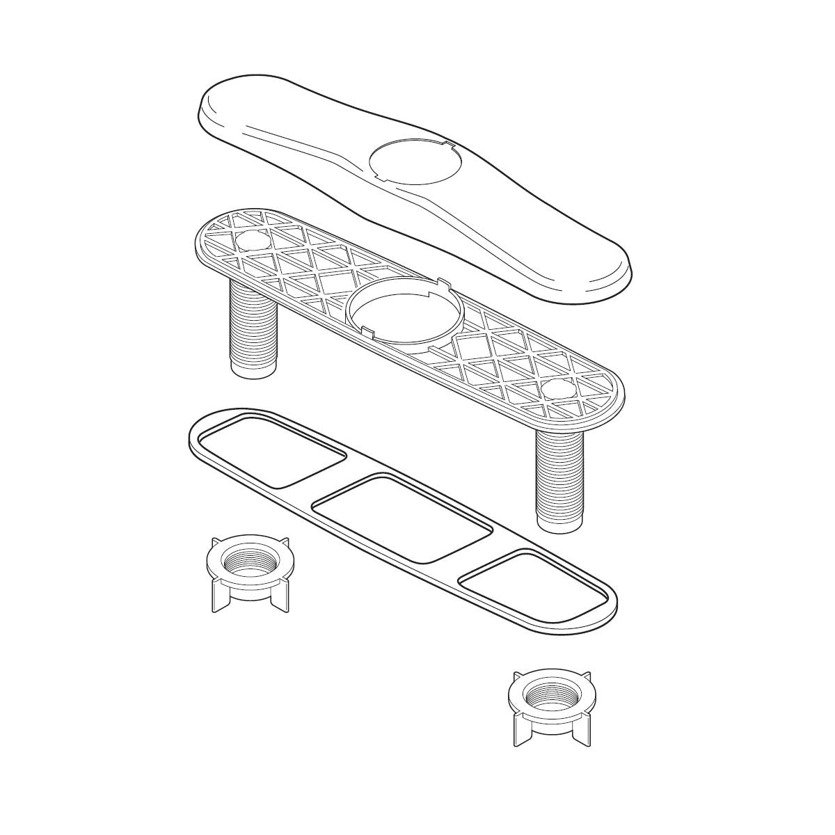 DELTA® RP70707SS Berkley® Escutcheon, Stainless Steel, Import