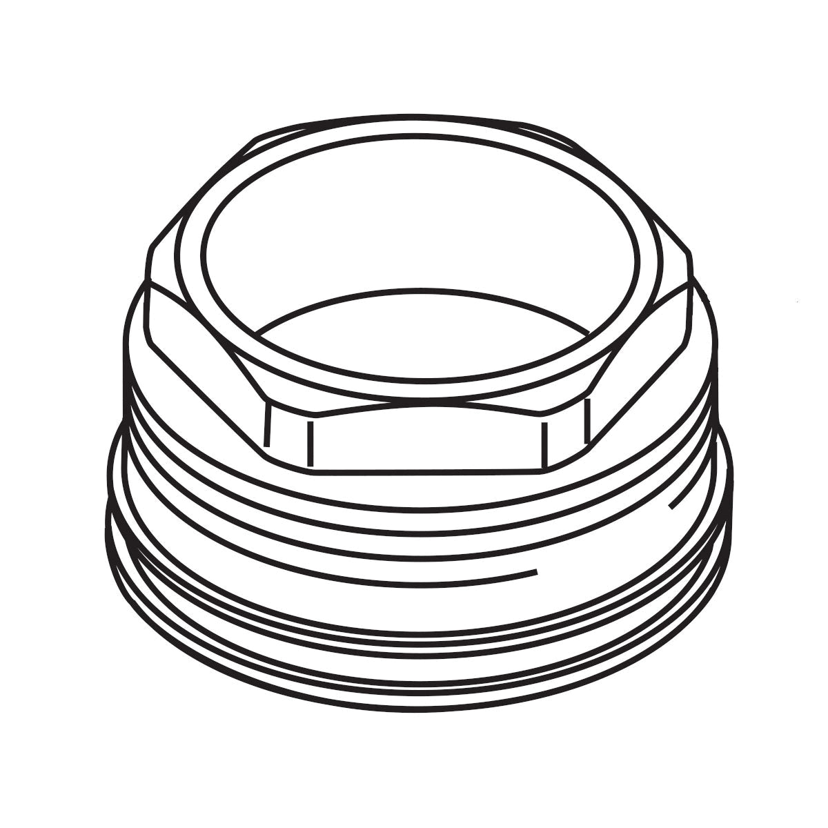 Nura - Bonnet Nut - Polished Chrome
