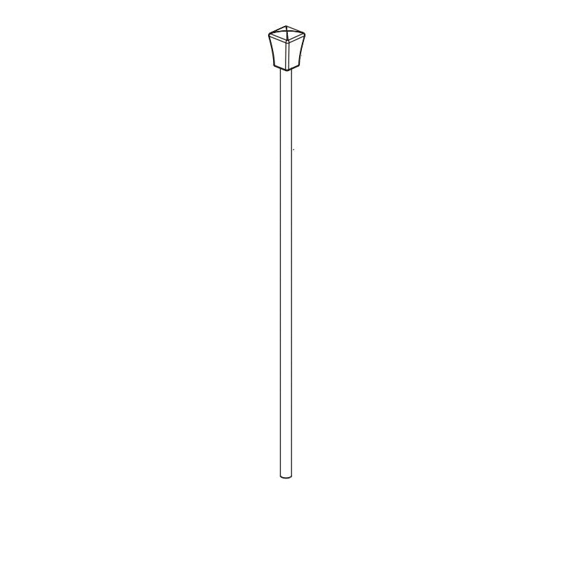 DELTA® RP74423BL Lakewood™ Lift Rod and Slide, For Use With Lakewood™ Model 35718-DST 2-Handle Widespread Bathroom Faucet, Matte Black, Import