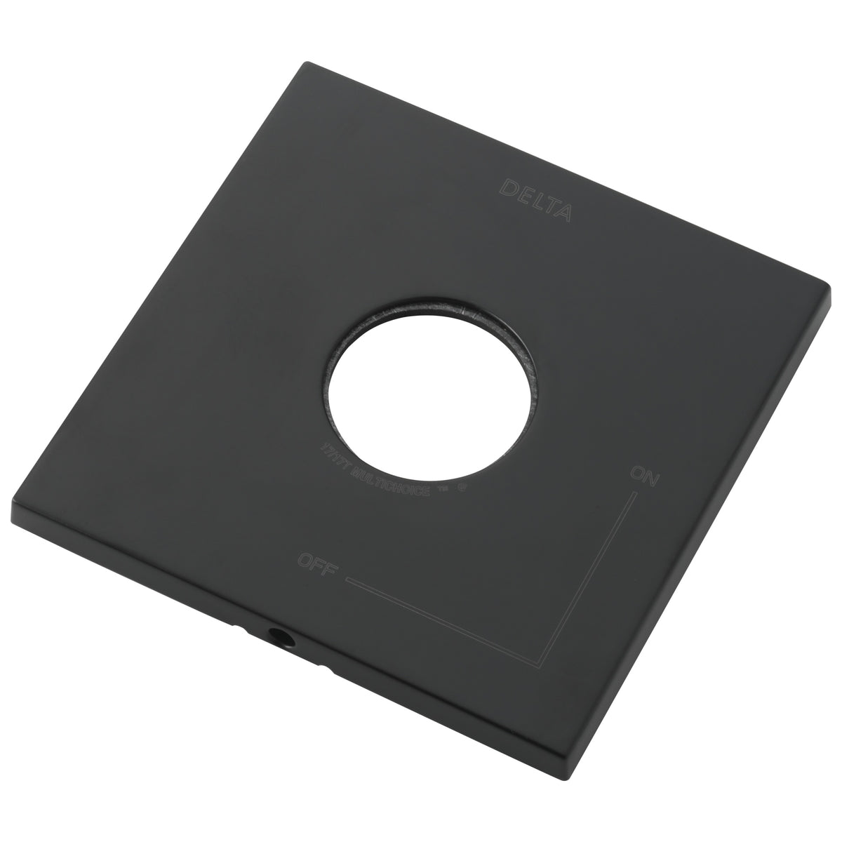 DELTA® RP75438BL Ara® Universal Escutcheon and Gasket, For Use With Zura® TempAssure® 17T Series T17T074, T17T274 and T17T474 Valve Only Trim, Matte Black, Import