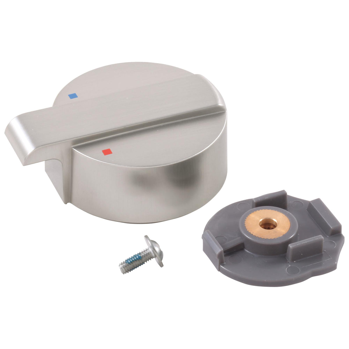 DELTA® RP75441SS 17T Ara® Temperature Cap/Knob and Screw, For Use With T17T067, T17T267 and T17T467 Shower Trim, Brilliance® Stainless Steel, Import