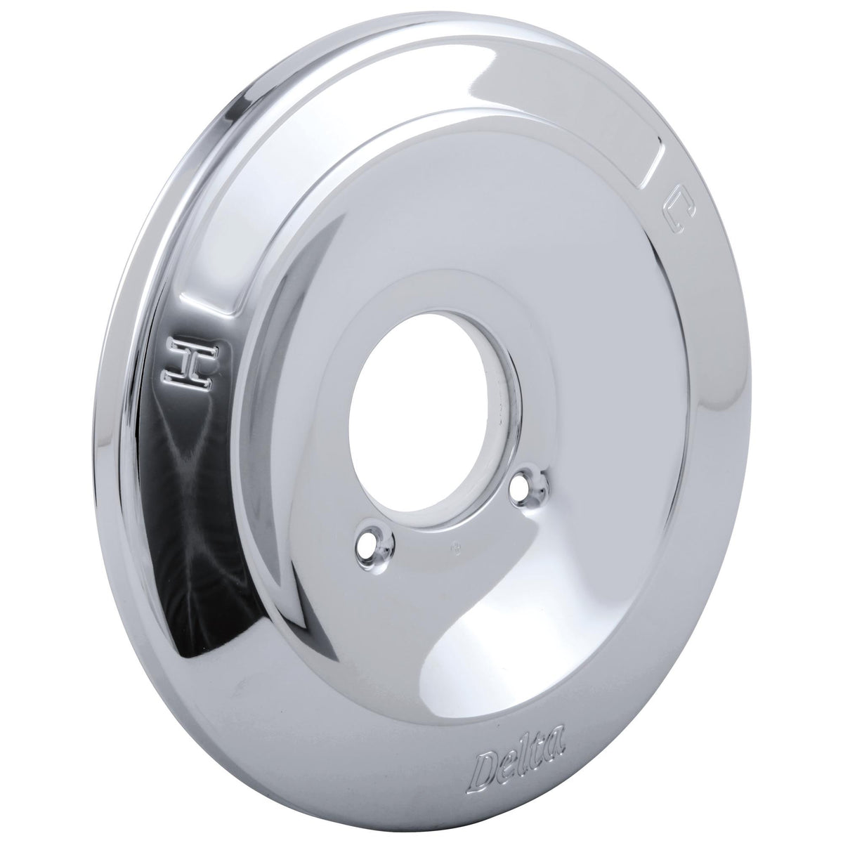 DELTA® RP7577 Shallow Escutcheon, Polished Chrome, Domestic